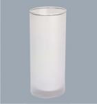 Long drink glass milky