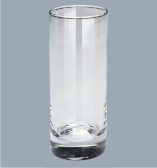 Long drink glass clear