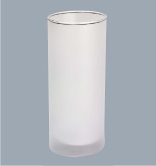 Long drink glass milky